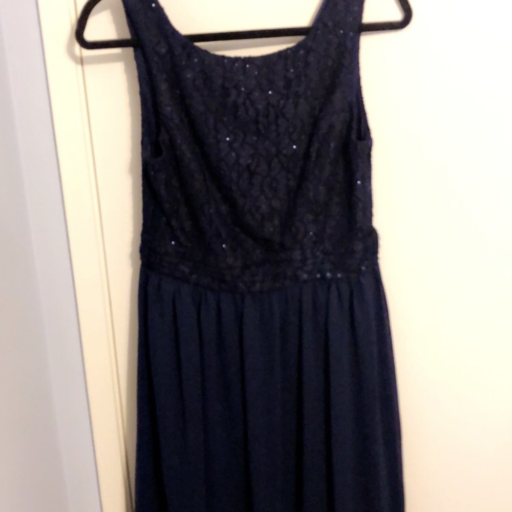 David’s Bridal Blue Dress